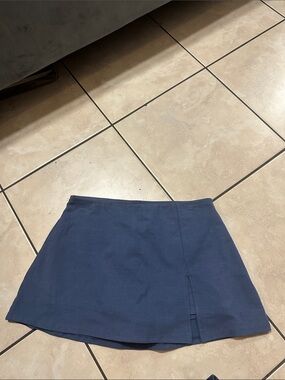 bp Navy A-Line Mini Skirt